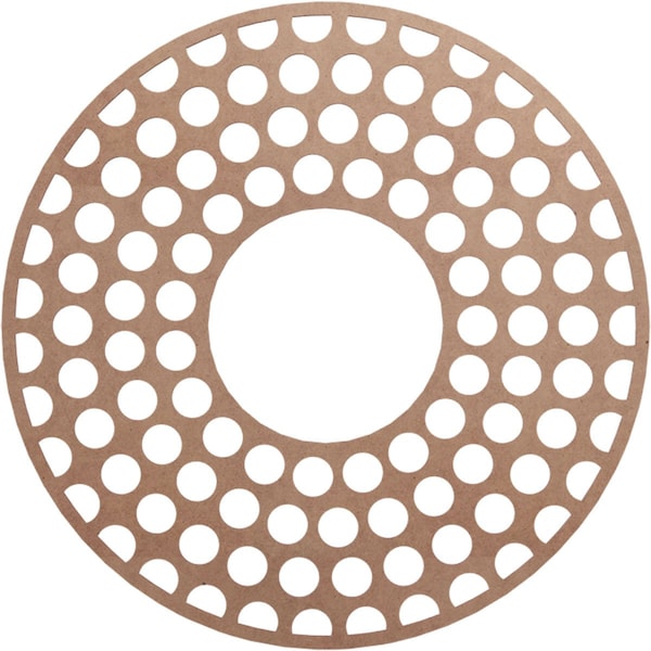 Ekena Millwork Fink Wood Fretwork Pierced Ceiling Medallion, Wood (Paint Grade), 38"OD x 13 3/4"ID x 3/8"T CMWP38X38X0375FFMF - main